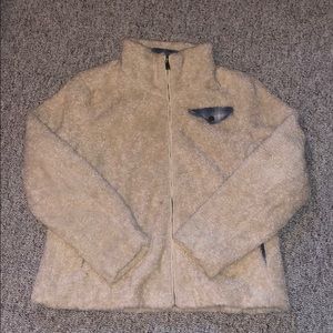 Fuzzy zippered jacket
